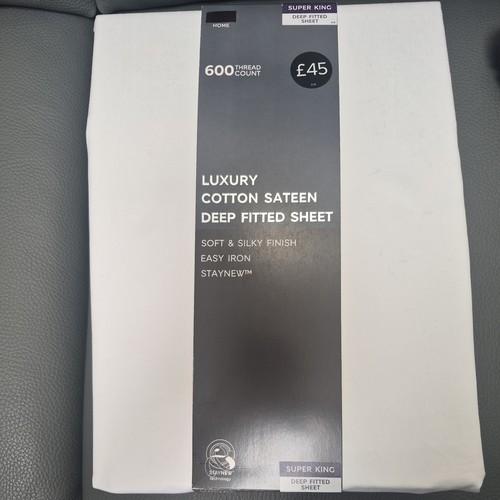 100 luxury cotton sateen - m&s,