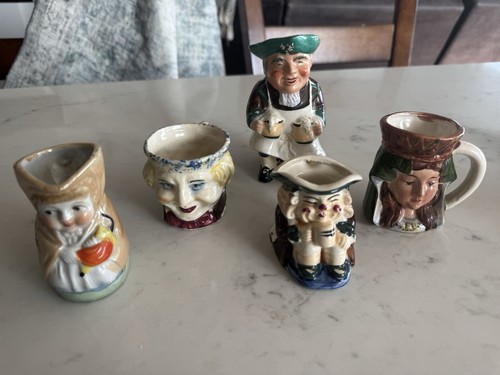 Toby character mugs creamers - character, &