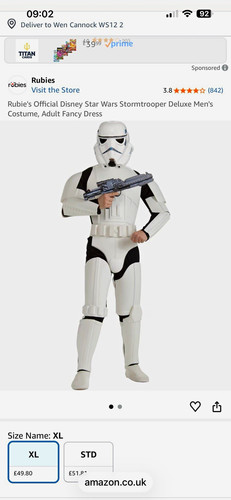Rubie star wars stormtrooper - star,