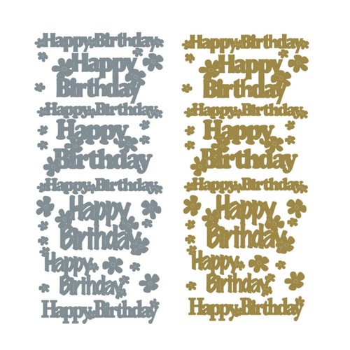 Happy birthday stickers gold - stickers,