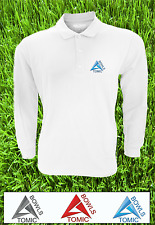 Atomic Bowls Mens Womens Unisex Lawn Bowls Long Sleeved Polo Shirt Top