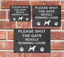 Please shut the gate - please, dog