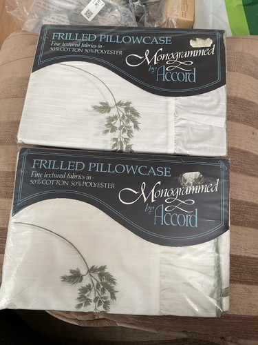 Vintage frilled monogrammed - vintage,