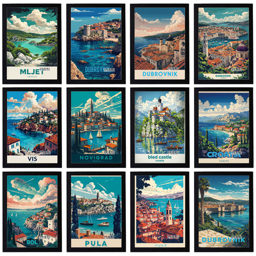 Vintage travel croatia holiday - vintage,