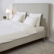 Ikea Cover - Tomrefjord Standard Double Bed Frame, Nordvalla Beige, 804.534.17
