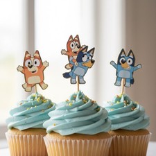 Bluey and Bingo Cupcake
