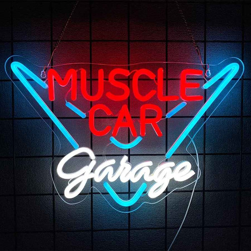Muscle car garage led - led, neon