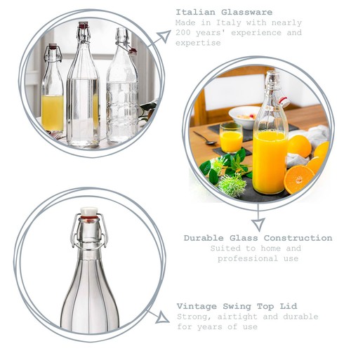 Oxford glass swing bottles - glass, 1