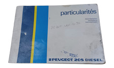 PEUGEOT 205 DIESEL BOOKS SERVICE FOLDER