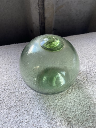 Vintage green glass - glass, fishing
