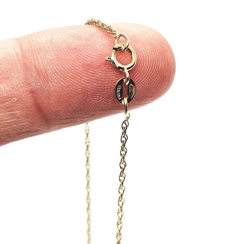 Gold chain necklace 375 - gold,