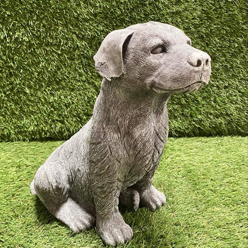 Large concrete labrador dog - concrete,