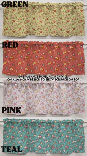 Spring flowers valances - flowers,