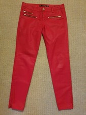 Zara Coated, Low Waist, Ankle