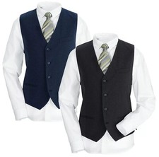 Mens Wool Blend Waistcoat Vest Wedding Formal Work Caterer Vintage Work Tweed