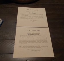 2 WWII Homefront Certificates