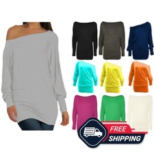 Womens Off Shoulder Batwing