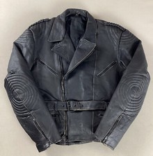 Vintage leather biker jacket - vintage,