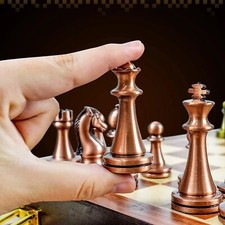 Luxury Metal Chess Set for