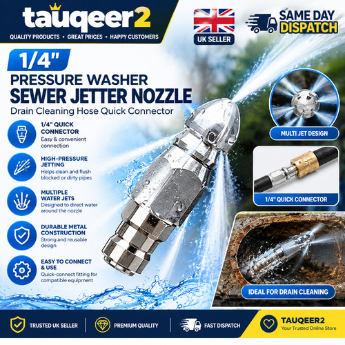 Npt pressure washer - 1/4", sewer