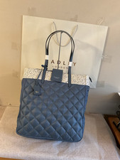 Radley Shoulder  Bag Large BROCKLEY Blue Quilted Polyester Overnight/ Work BNWT
