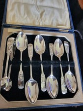 Masonic . Silverplated Tea Spoons. With E & Co Makers Mark