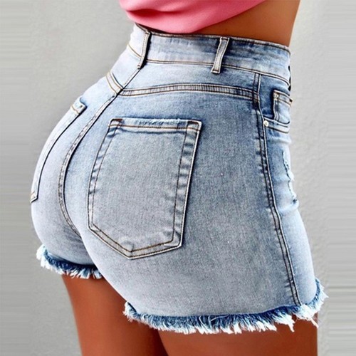 Women ripped denim hot - denim,