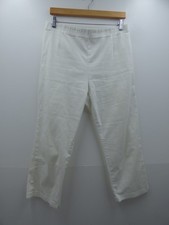 Ladies Classics (BHS) white elasticated waist trousers size 16