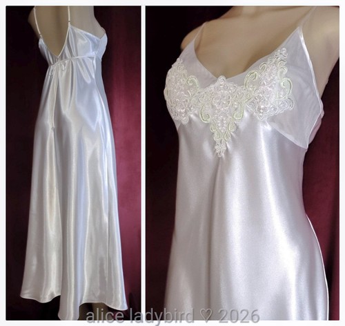 Vintage gown liquid satin full - liquid,