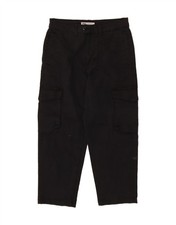 ZARA Mens Tapered Cargo Cropped Trousers EU 40 Medium W31 L25 Navy Blue BG03