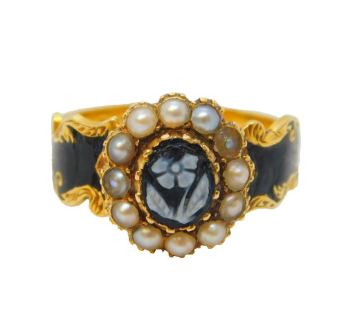 Victorian 18ct gold black - victorian,