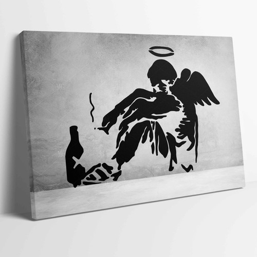 Banksy fallen angel redesign - fallen,