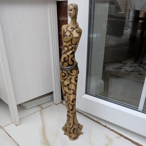 Tall woman figurine ornament - woman,