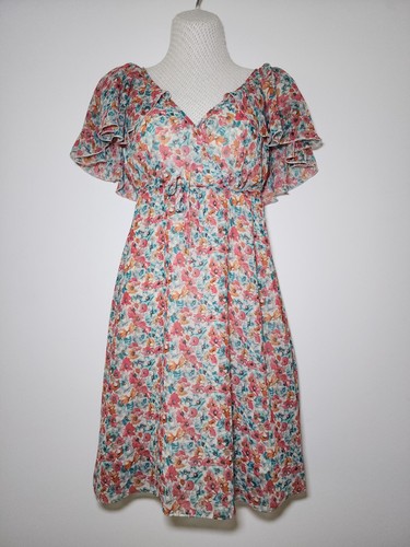 Sophie gray floral wrap dress - sophie,