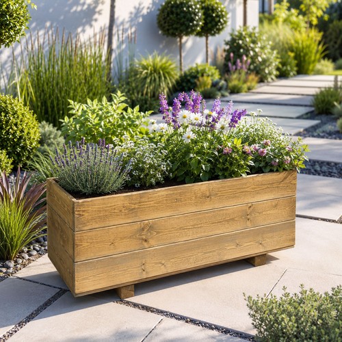 Outdoor planter flower boxes - planter,