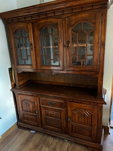 Dresser cabinet dark wood - cabinet,