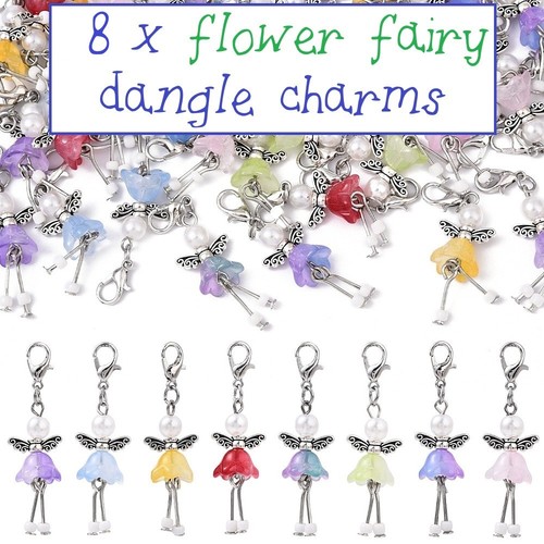 Flower fairy dangle - x, charms