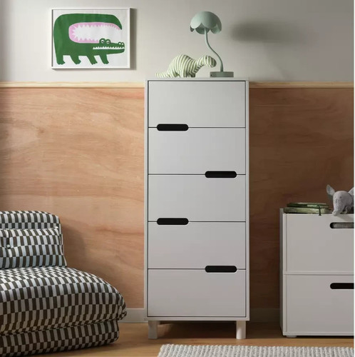 Henri drawer tallboy white - tallboy,
