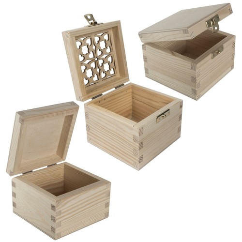 Small square plain wood - square,