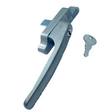 Cadenza Universal Aluminium Window Handle Tongue (spade) Driven Silver 