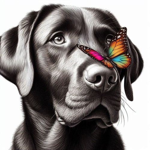 Chocolate labrador cross - chocolate,