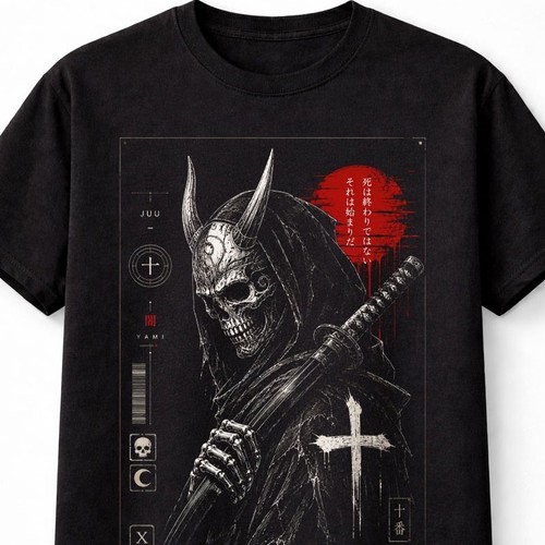 Oni samurai skull demon - oni,