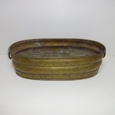 Brass Flower Pot Cover Pot - Height Approx. 9 Cm, Ø Approx. 13 X 30 Cm