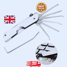 6 in 1 Stainless Steel Key Lock Emergency Tool Set Padlocks Door Open Repair UK