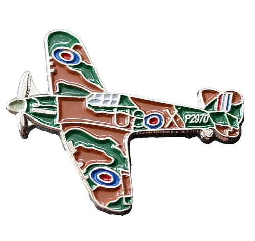 Ww2 hurricane plane enamel - plane,