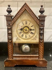 Gothic / Cathedral Style Wurthemberg 12 Day Alarm Mantle Clock