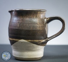 1 PINT JUG STONEWARE RUSTIC STUDIO POTTERY COUNTRY FARMHOUSE KITCHEN STYLE