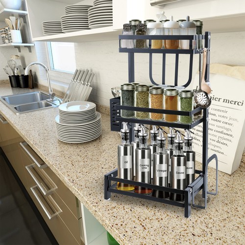 Tier herbs spice rack jars - herbs,