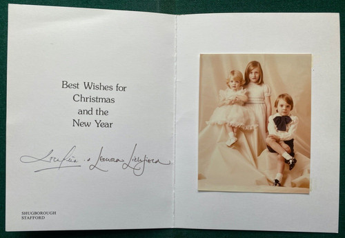 Antique signed christmas card - antique,
