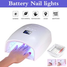 Wireless Cordless 48W LED/UV Nail Lamp Light Rechargeable Gel Polish Nail Dryer